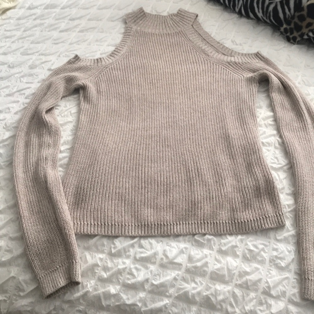 Express cold shoulder sweater